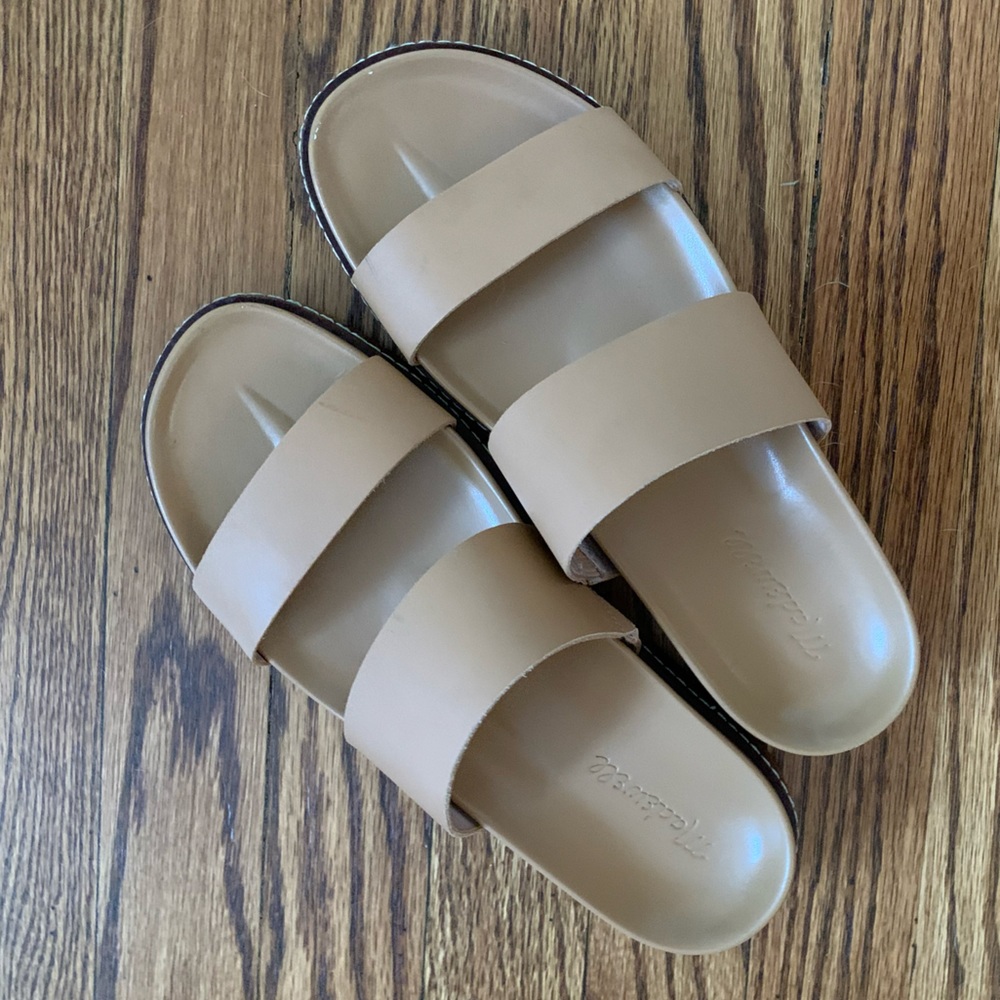 THE CHARLEY double strap slide sandal by Madewell